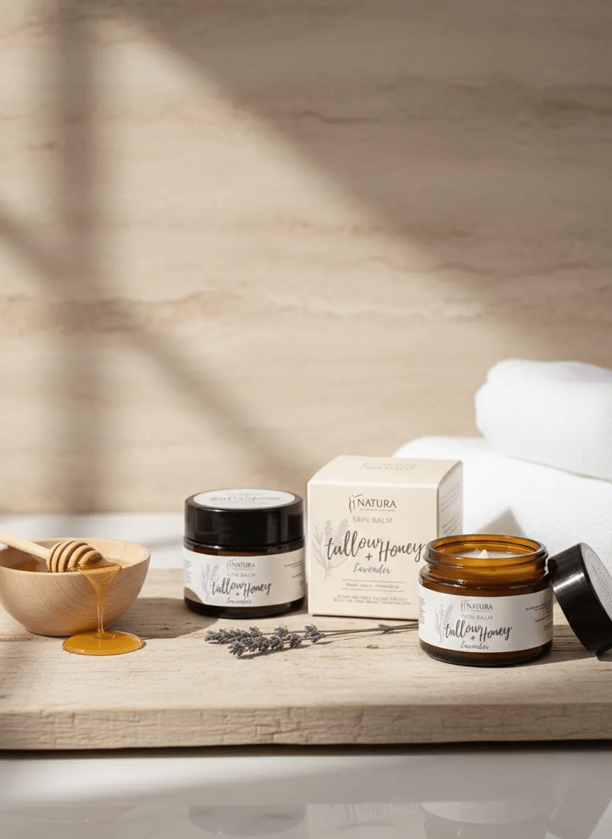 Skin Balm Tallow + Honey (lavender) - Natura Spa