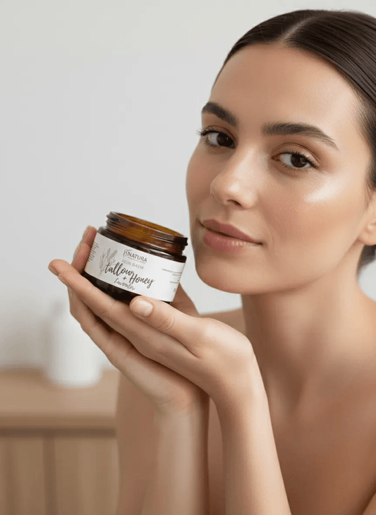 Skin Balm Tallow + Honey (lavender) - Natura Spa
